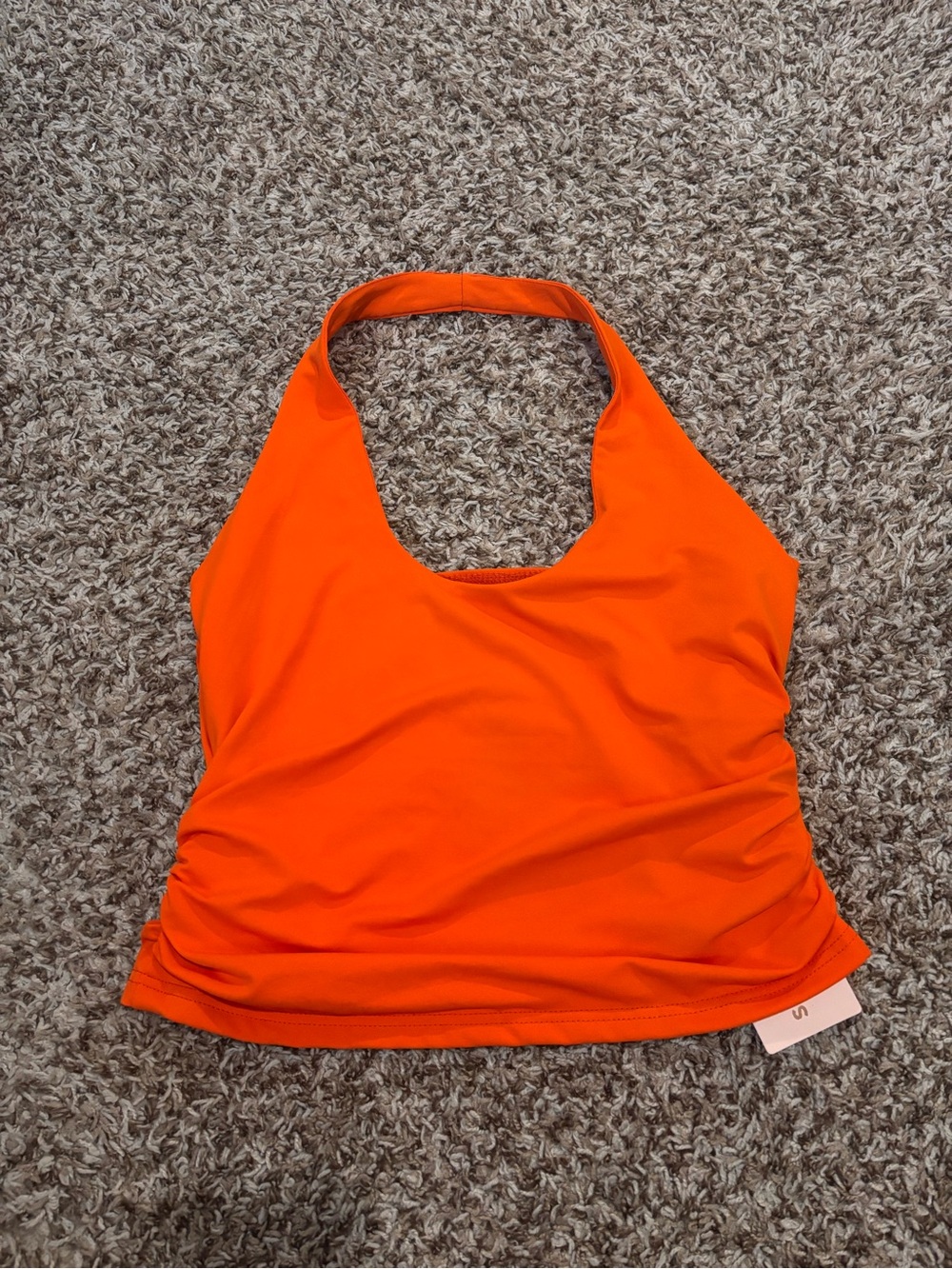 SHEIN Orange Halter Tank Top
